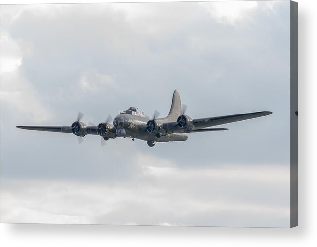 B-17 Acrylic Print featuring the photograph Flying Fortress Sally B by Gary Eason