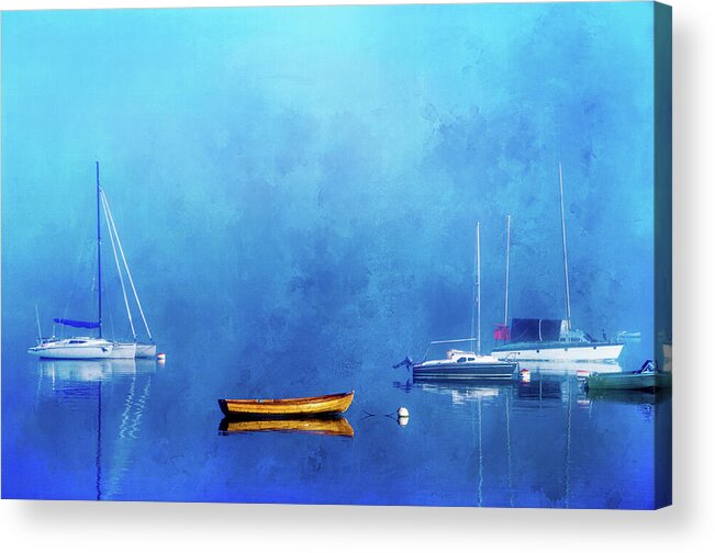 Serene Acrylic Print featuring the photograph Upon the Still Waters by Marilyn Wilson