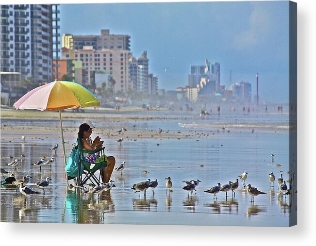 Birds Acrylic Print featuring the photograph For The Birds by Diana Hatcher