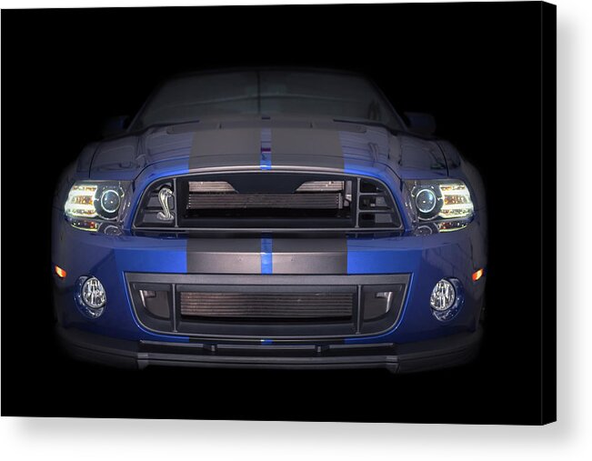 Ford Acrylic Print featuring the photograph Ford Blue by James Meyer