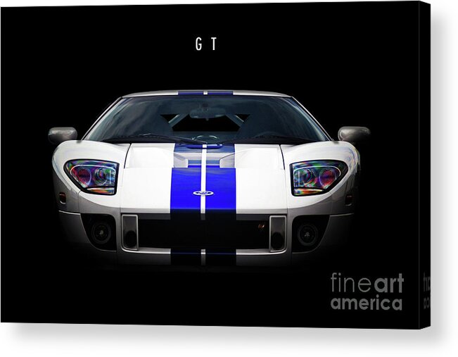 Ford Acrylic Print featuring the digital art Ford GT by Airpower Art