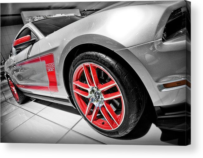 2011 Acrylic Print featuring the photograph Ford Mustang Boss 302 by Gordon Dean II