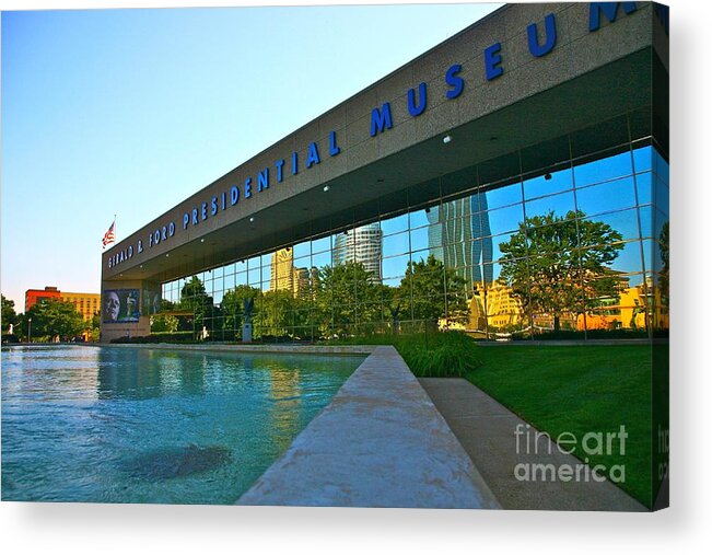 Ford Museum Acrylic Print featuring the photograph Ford Presidential Museum by Robert Pearson