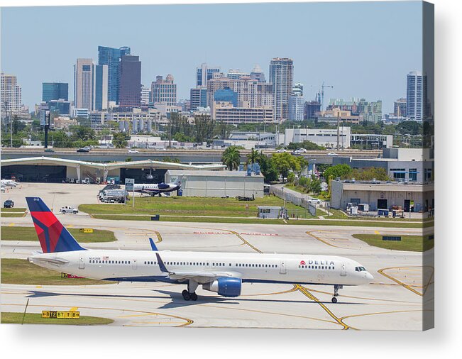 Delta Acrylic Print featuring the photograph Fort Lauderdale by Dart Humeston
