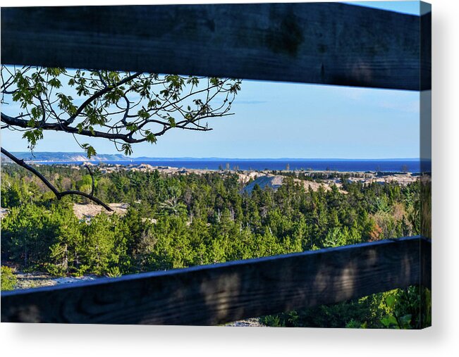 Landscape Acrylic Print featuring the photograph Framed View by Lester Plank