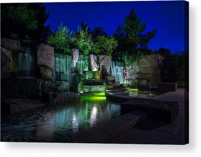 D.c. Acrylic Print featuring the photograph Franklin Delano Roosevelt Memorial by Chris Bordeleau