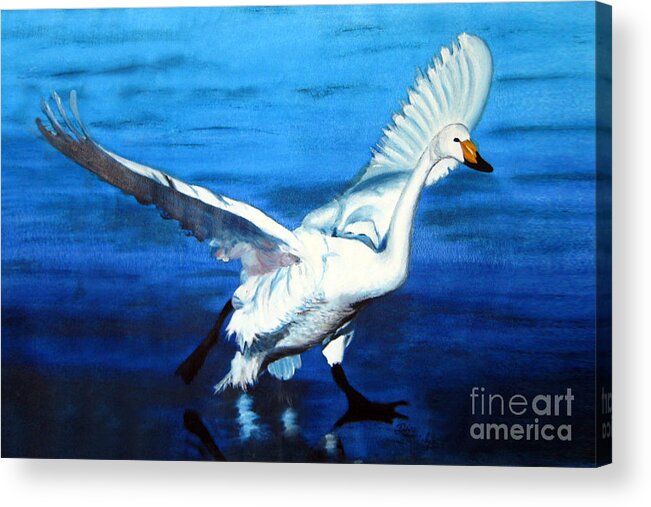 Bird Acrylic Print featuring the painting Free as Bird by Dipali Shah