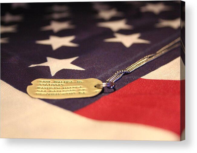 Military Acrylic Print featuring the photograph Freedom's Price by Laddie Halupa