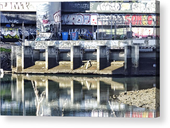 Urban Acrylic Print featuring the photograph Frisco Graffiti by Kevin Duke