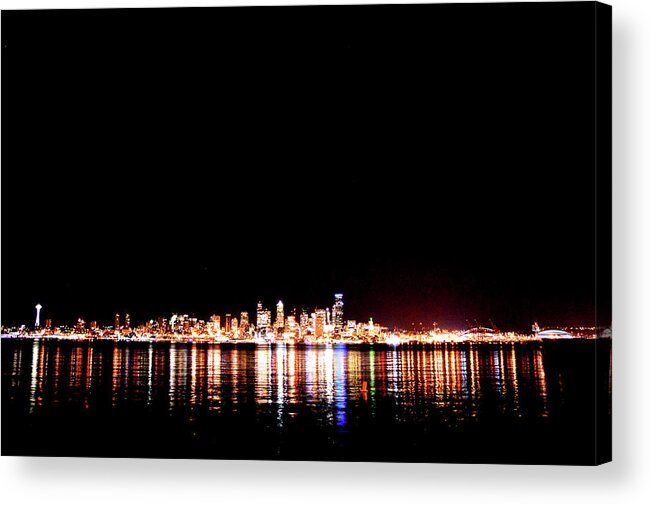  Acrylic Print featuring the photograph From Alki -Wide by Brian O'Kelly