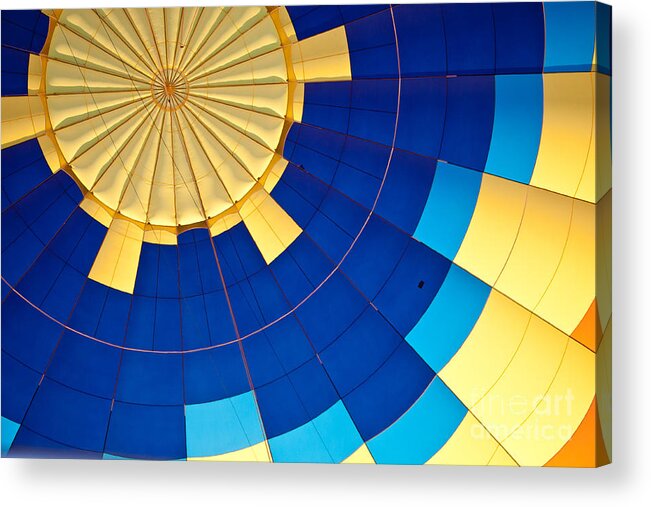 Hot Air Balloon Acrylic Print featuring the photograph From the Inside by Ana V Ramirez