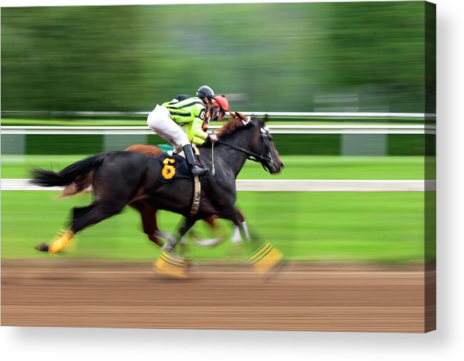 Horse Acrylic Print featuring the photograph Full Stride by Keith Allen