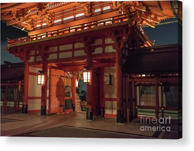 Shinto Acrylic Print featuring the photograph Fushimi Inari Taisha, Kyoto Japan by Perry Rodriguez