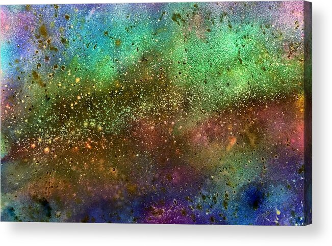 Watercolor Acrylic Print featuring the painting Galaxia by Eric Wait