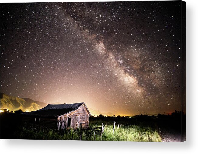 Star Valley Acrylic Print featuring the photograph Galaxy in Star Valley by Wesley Aston