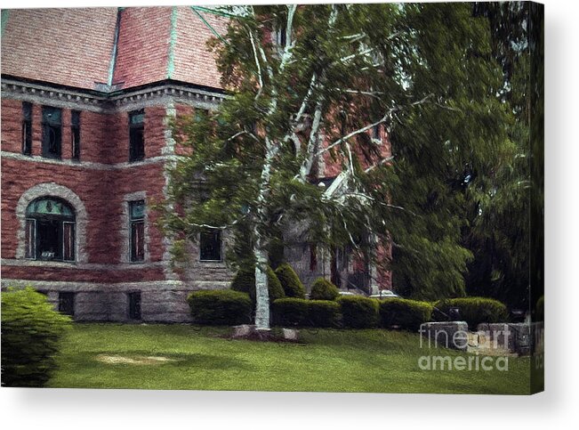 Library Acrylic Print featuring the photograph Gale Memorial Library by Mim White