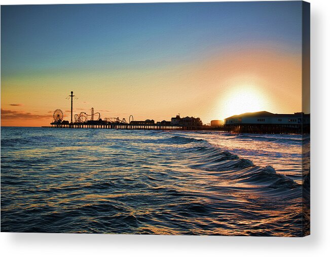 Galveston Island Acrylic Print featuring the photograph Galveston Island by Steven Michael