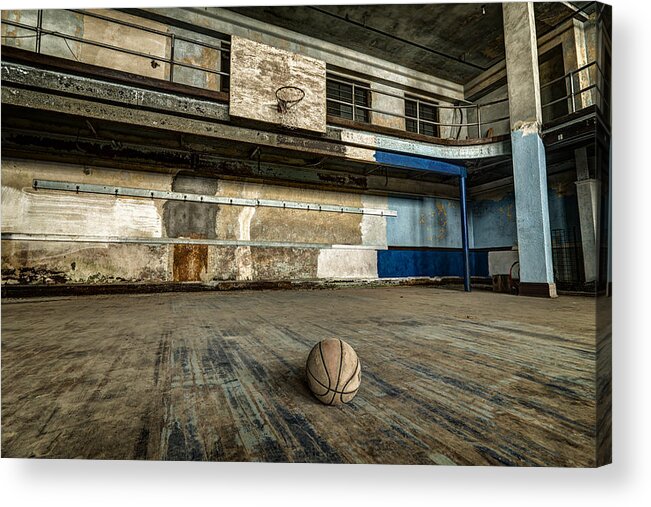 Basketball Acrylic Print featuring the photograph Game on by Rob Dietrich