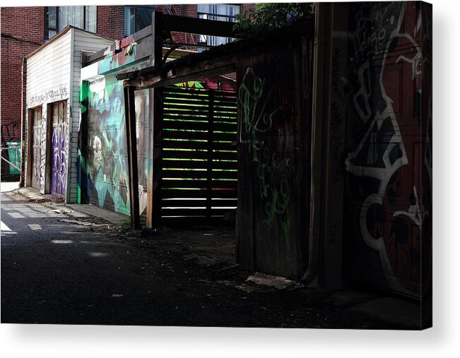 Alley Acrylic Print featuring the photograph Gardenspotting by Kreddible Trout