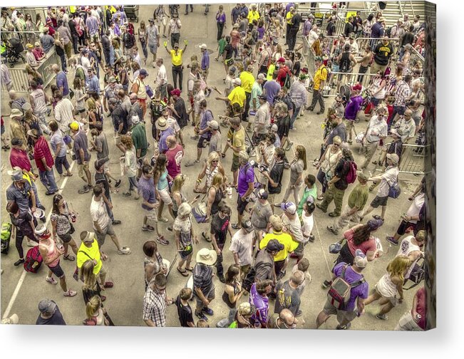 Indy 500 Acrylic Print featuring the photograph Gasoline Alley Throngs by Josh Williams