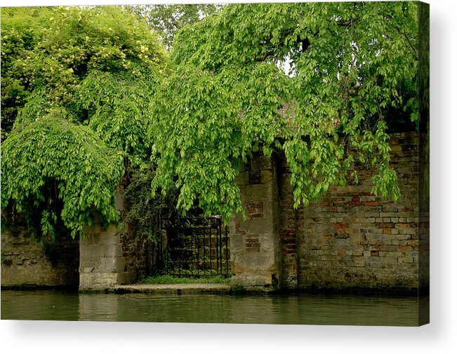 Cam Acrylic Print featuring the photograph Gate to Cam waters. by Elena Perelman