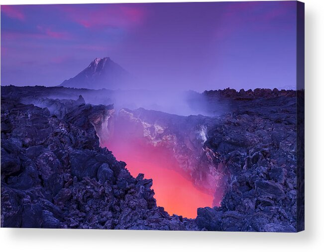 Night Acrylic Print featuring the photograph Gate To Hell by Denis Budkov