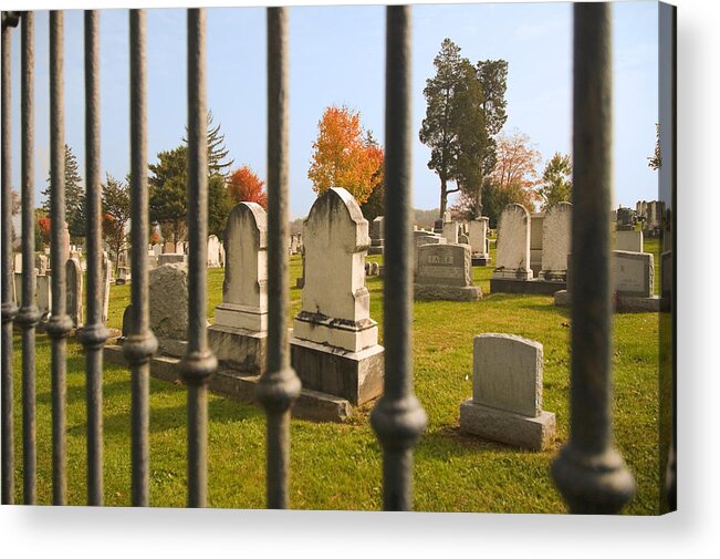 Cemetery Acrylic Print featuring the photograph Gates of Heaven by Mick Burkey