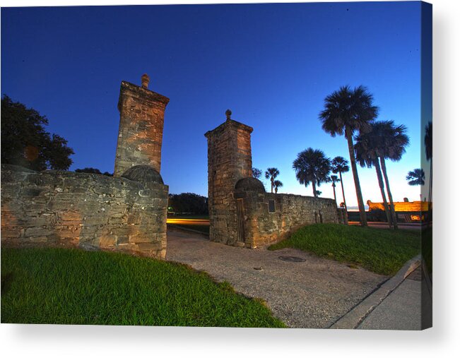 St. Augustine Acrylic Print featuring the photograph Gates of the City by Robert Och