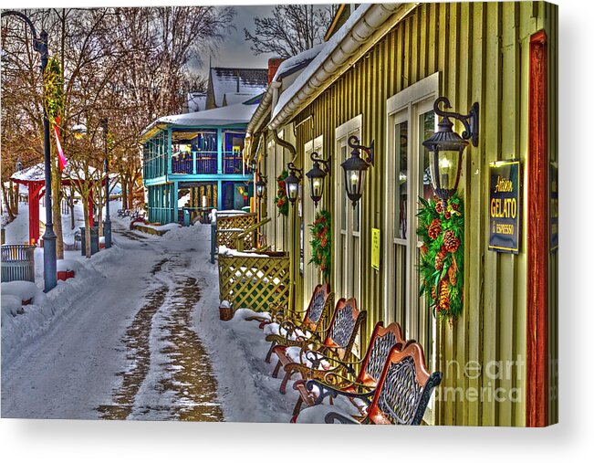 Canal Acrylic Print featuring the photograph Gelato in the Park by William Norton