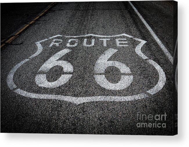 Route 66 Acrylic Print featuring the photograph Get your Kicks by Jeff Hubbard