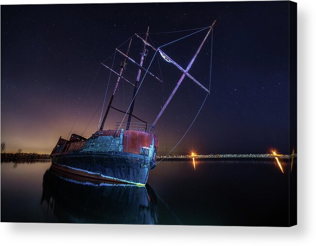 Ghost Ship Acrylic Print featuring the photograph Ghost Ship by Tracy Munson