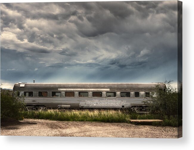Abandoned Acrylic Print featuring the photograph Ghost Train Car by Robert FERD Frank