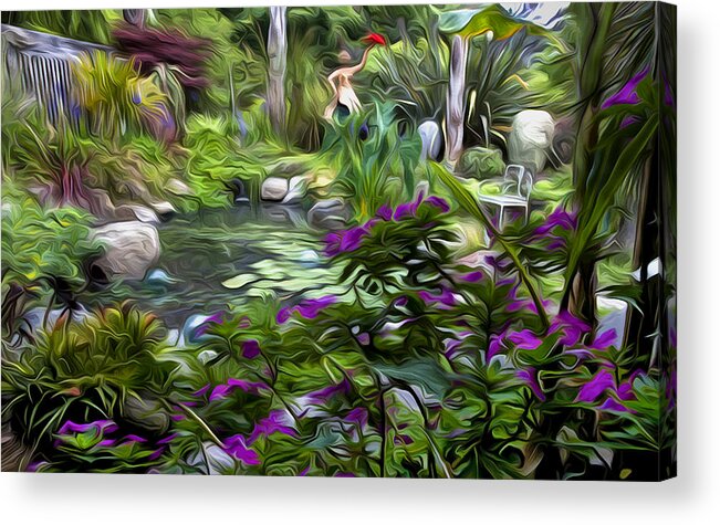 Ponds Acrylic Print featuring the photograph Gift of Red by Saxon Holt