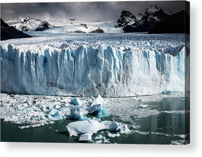 Landscape Acrylic Print featuring the photograph Glaciar 003 by Ryan Weddle
