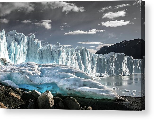 Glacier Acrylic Print featuring the photograph Glaciar 74 by Ryan Weddle