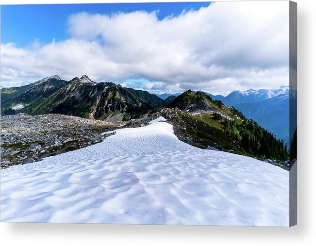 Hiking Acrylic Print featuring the photograph Glaciers at North Cascades by Serge Skiba