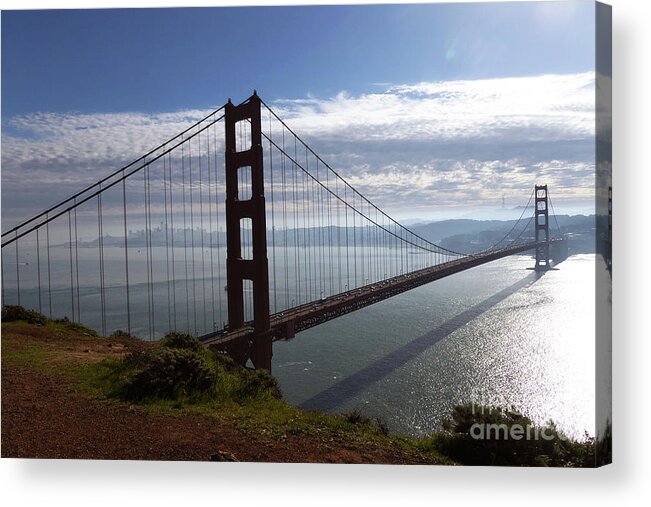 Golden Gate Bridge Acrylic Print featuring the photograph Golden Gate Bridge-2 by Steven Spak