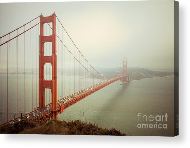 Golden Gate Acrylic Print featuring the photograph Golden Gate Bridge by Ana V Ramirez
