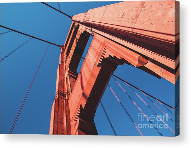 Bridge Acrylic Print featuring the photograph Golden Gate Bridge in San Francisco, USA by Amanda Mohler