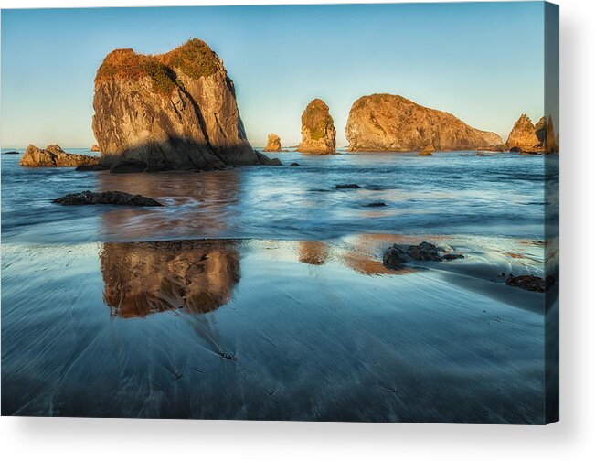 Landscape Acrylic Print featuring the photograph Golden Islands by Jonathan Nguyen