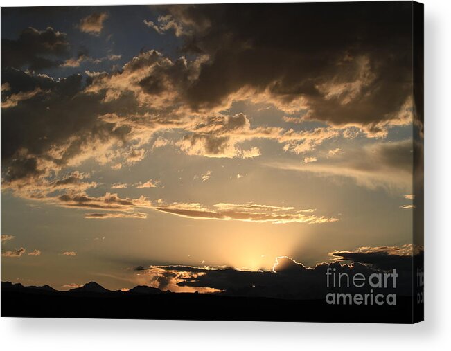Sun Rise Acrylic Print featuring the photograph Golden Morning by Edward R Wisell