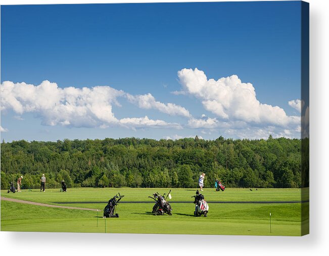 Golf Course Acrylic Print featuring the photograph Golf course Schoenbuch in Germany by Matthias Hauser