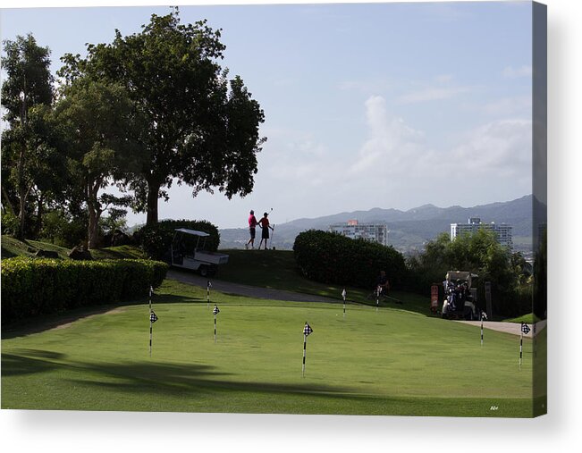 Golf Acrylic Print featuring the photograph Golf in Paradise by Roberta Byram