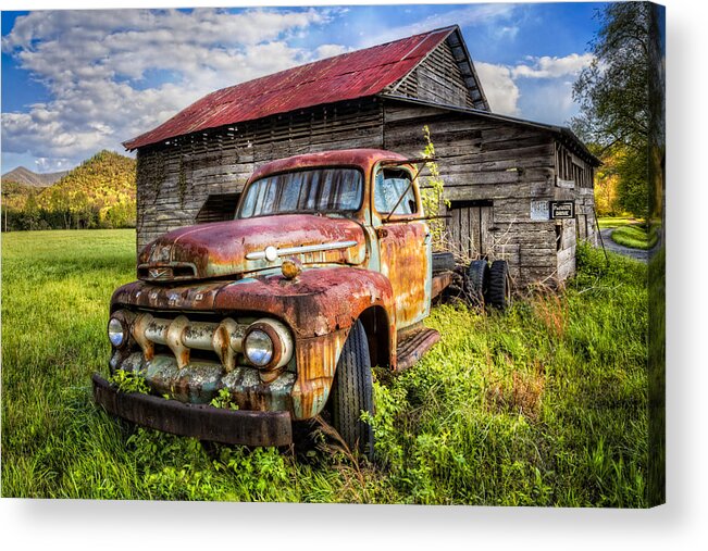 Appalachia Acrylic Print featuring the photograph Gone to Pasture by Debra and Dave Vanderlaan