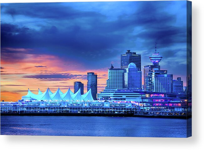 Ocean Acrylic Print featuring the photograph Good Morning Vancouver by John Poon
