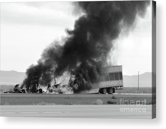 Fire Acrylic Print featuring the photograph Goodbye Baby by Leah McPhail