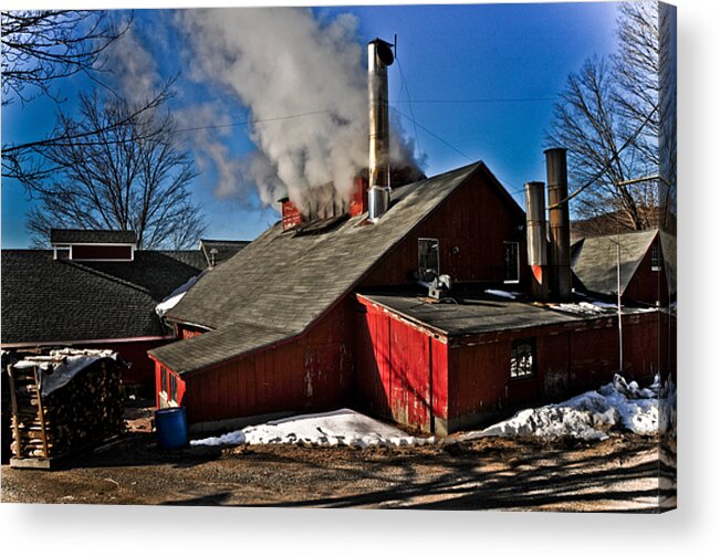 Maple Acrylic Print featuring the photograph Goulds Sugarhouse by Mike Martin