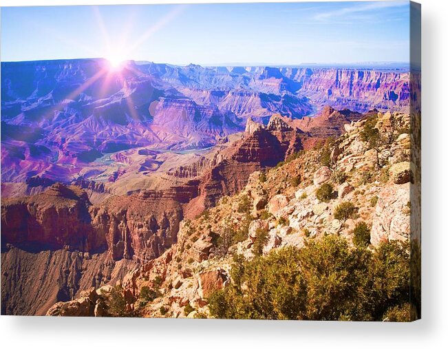 Grand Canyon Acrylic Print featuring the photograph Grand Canyon Arizona 7 by Tatiana Travelways