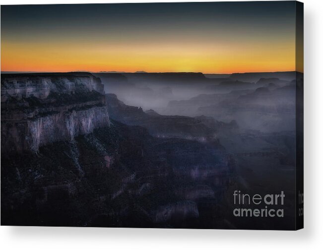 America Acrylic Print featuring the photograph Grand Canyon at twilight by RicardMN Photography