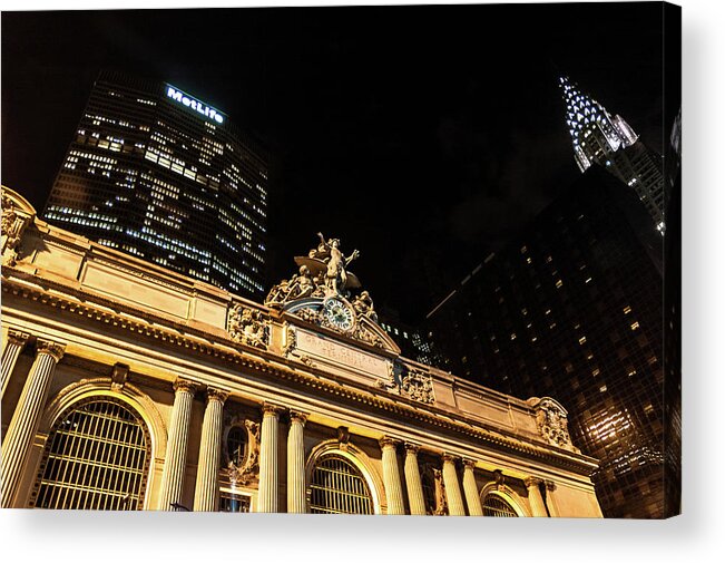 Grand Central Station Acrylic Print featuring the photograph Grand Central Nocturne by Steven Richman